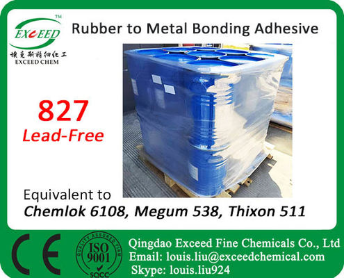 Heat Vulcanization Adhesive 827 Equivalent To Chemlok 6108 For EPDM Bonding